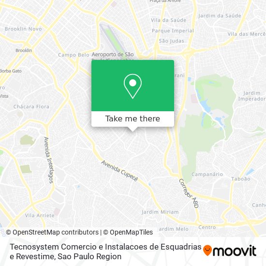 Tecnosystem Comercio e Instalacoes de Esquadrias e Revestime map