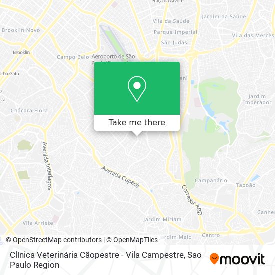 Clínica Veterinária Cãopestre - Vila Campestre map