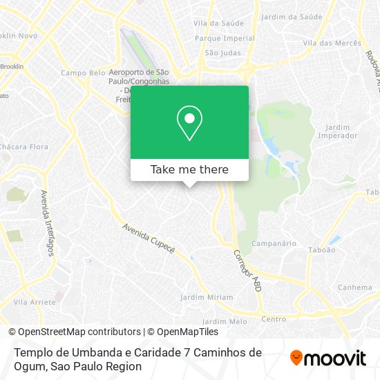 Templo de Umbanda e Caridade 7 Caminhos de Ogum map