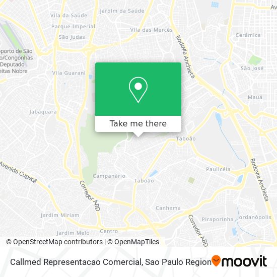 Callmed Representacao Comercial map