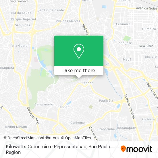 Kilowatts Comercio e Representacao map