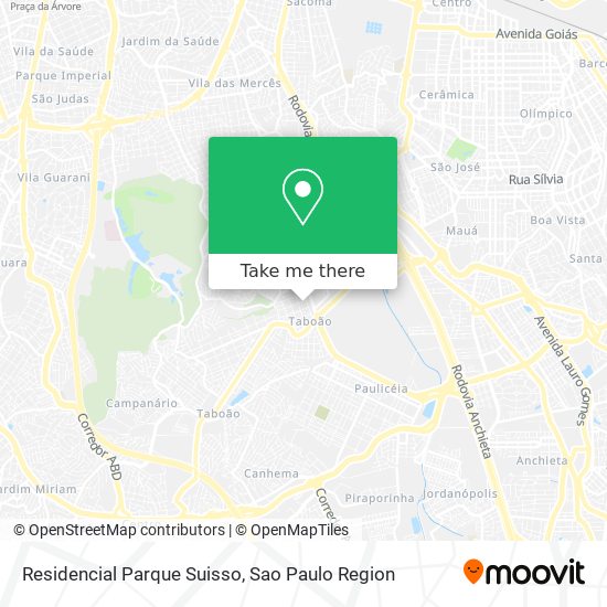 Mapa Residencial Parque Suisso