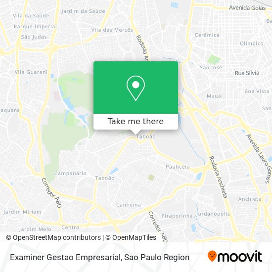 Examiner Gestao Empresarial map