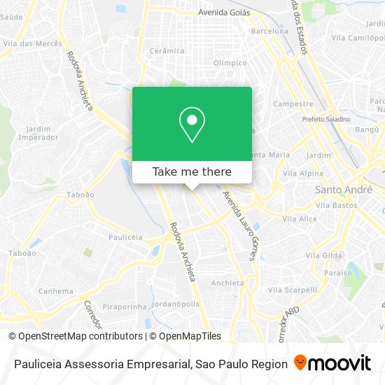 Mapa Pauliceia Assessoria Empresarial