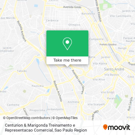 Mapa Centurion & Marigonda Treinamento e Representacao Comercial