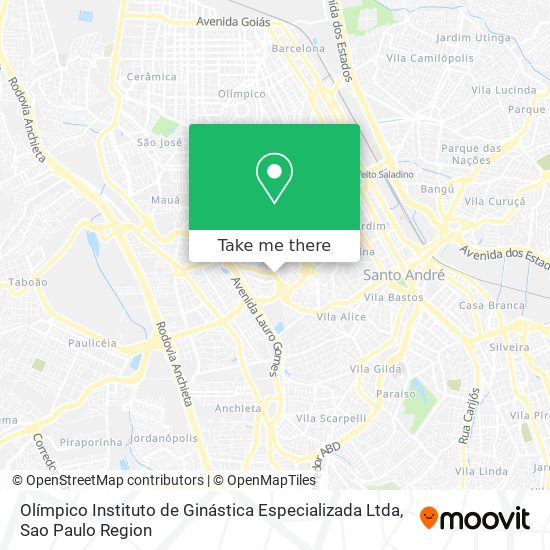 Olímpico Instituto de Ginástica Especializada Ltda map
