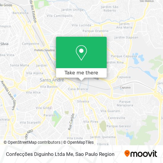 Confecções Diguinho Ltda Me map