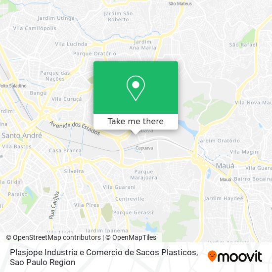 Mapa Plasjope Industria e Comercio de Sacos Plasticos