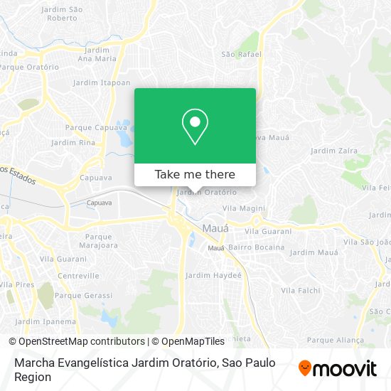 Mapa Marcha Evangelística Jardim Oratório