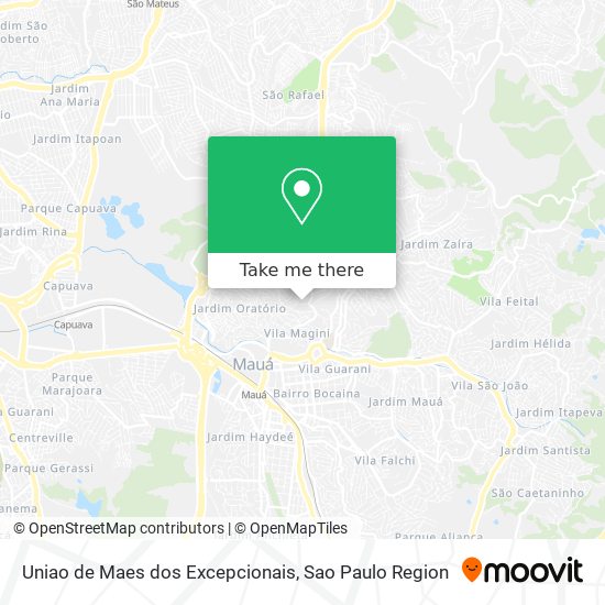 Uniao de Maes dos Excepcionais map