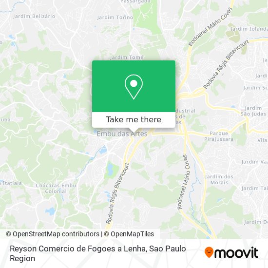 Reyson Comercio de Fogoes a Lenha map