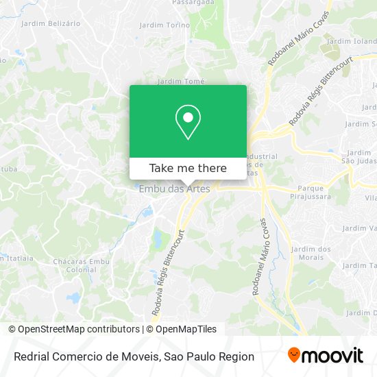 Redrial Comercio de Moveis map