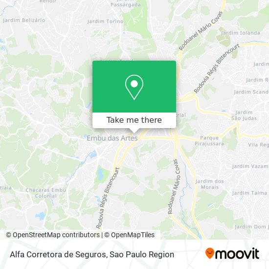 Alfa Corretora de Seguros map