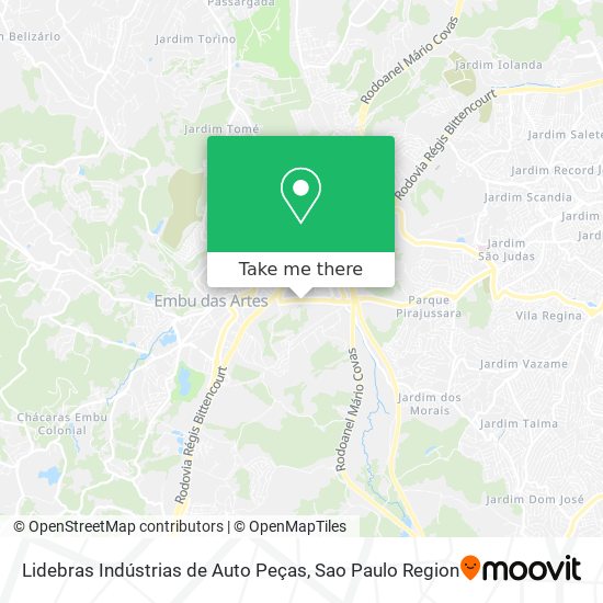 Lidebras Indústrias de Auto Peças map