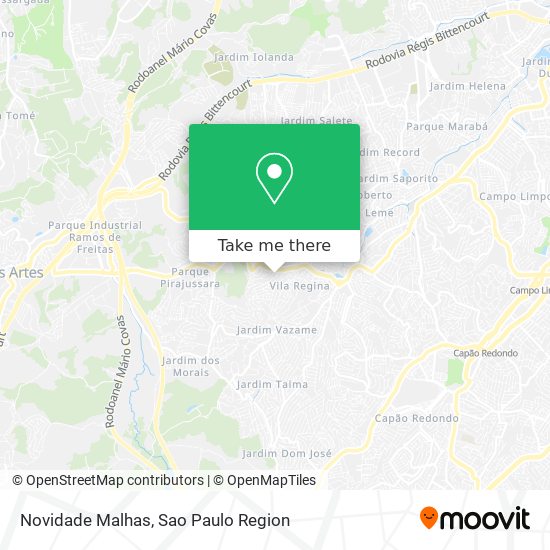 Mapa Novidade Malhas