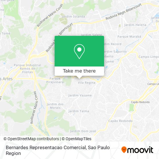 Mapa Bernardes Representacao Comercial