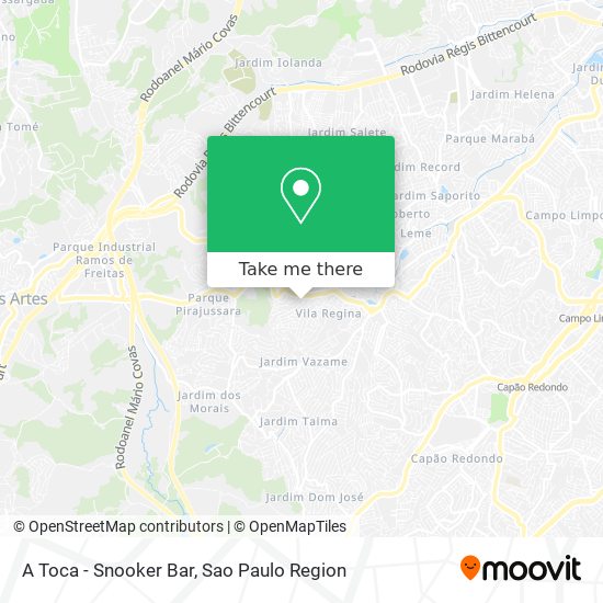 Mapa A Toca - Snooker Bar