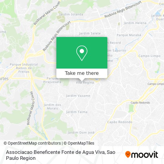 Associacao Beneficente Fonte de Agua Viva map
