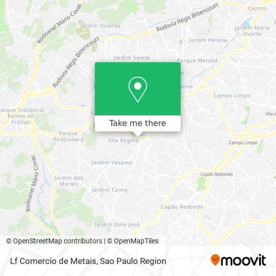 Lf Comercio de Metais map