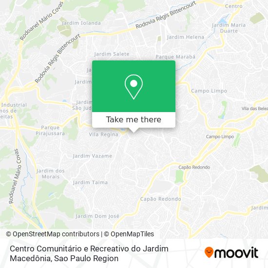 Centro Comunitário e Recreativo do Jardim Macedônia map