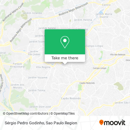 Sérgio Pedro Godinho map