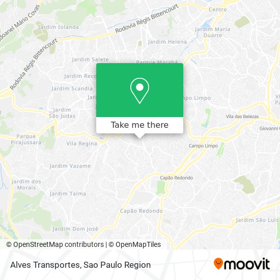 Alves Transportes map