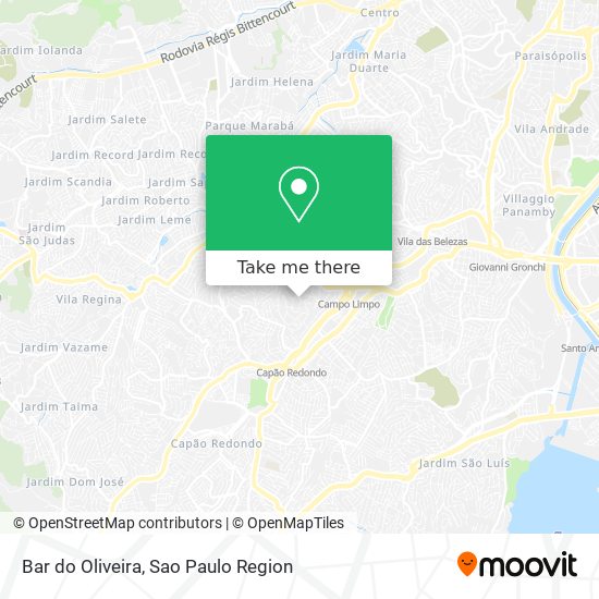 Mapa Bar do Oliveira