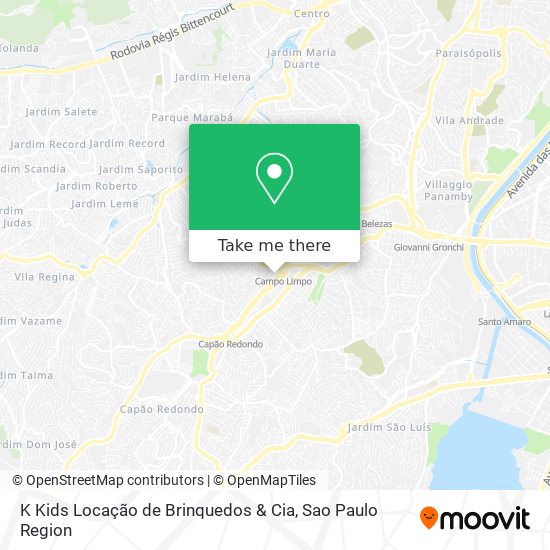 Mapa K Kids Locação de Brinquedos & Cia