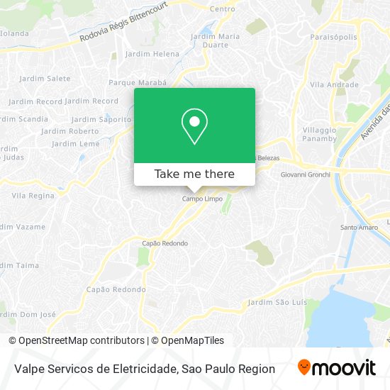 Valpe Servicos de Eletricidade map