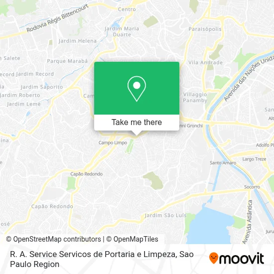 R. A. Service Servicos de Portaria e Limpeza map