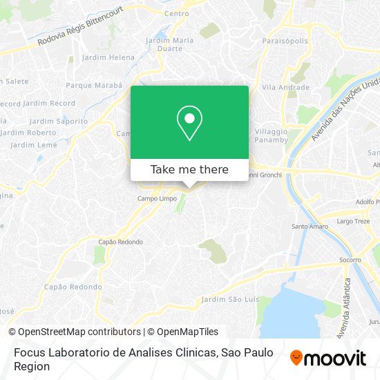 Focus Laboratorio de Analises Clinicas map