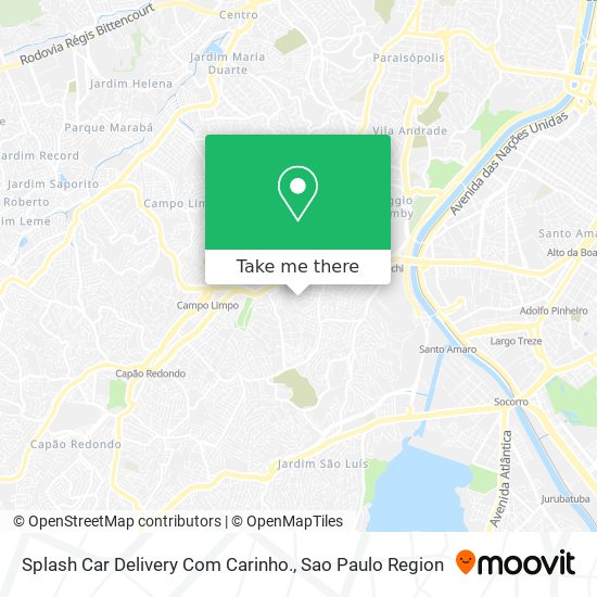 Splash Car Delivery Com Carinho. map