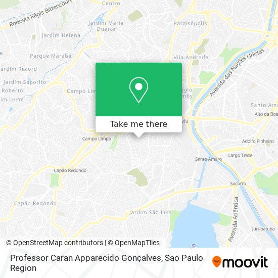 Professor Caran Apparecido Gonçalves map