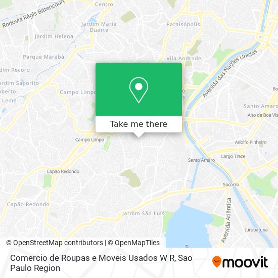 Comercio de Roupas e Moveis Usados W R map