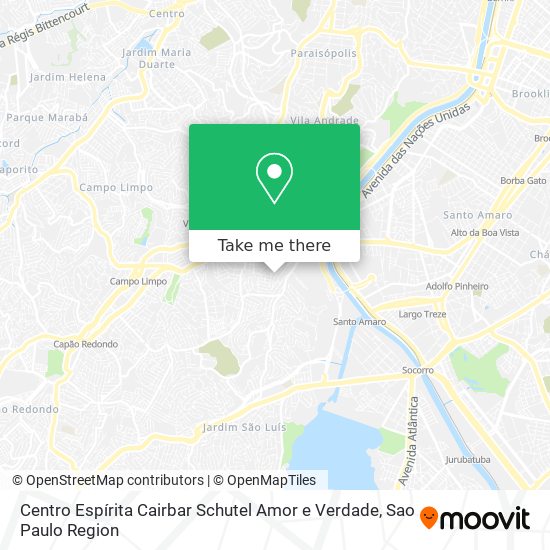 Centro Espírita Cairbar Schutel Amor e Verdade map