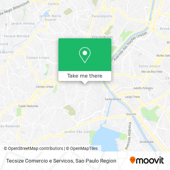 Mapa Tecsize Comercio e Servicos