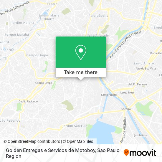 Golden Entregas e Servicos de Motoboy map