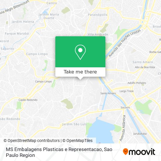 MS Embalagens Plasticas e Representacao map