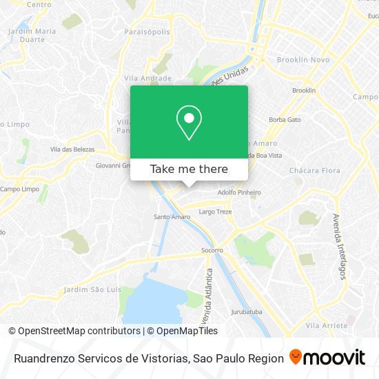 Ruandrenzo Servicos de Vistorias map