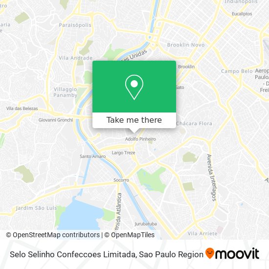 Selo Selinho Confeccoes Limitada map