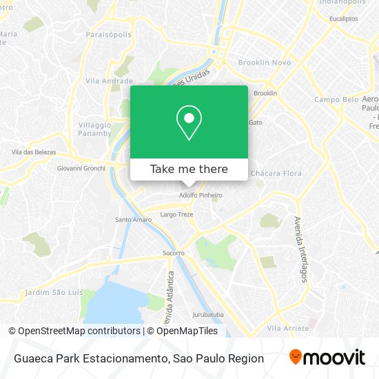 Mapa Guaeca Park Estacionamento