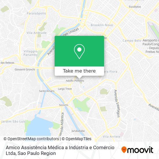 Amico Assistência Médica a Indústria e Comércio Ltda map