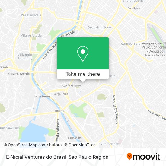 Mapa E-Nicial Ventures do Brasil