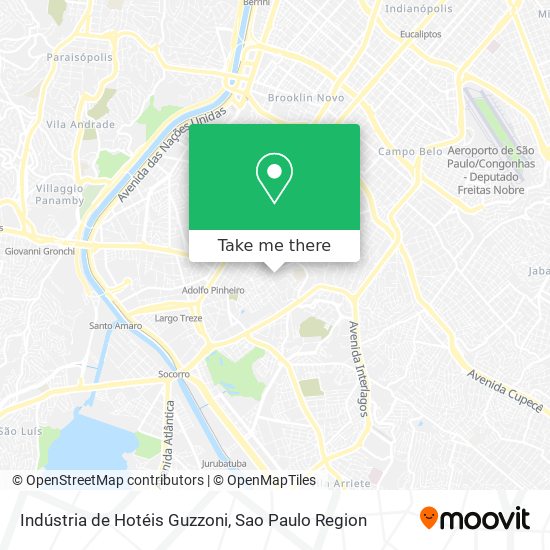 Indústria de Hotéis Guzzoni map