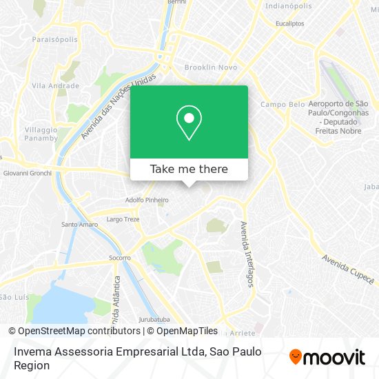 Mapa Invema Assessoria Empresarial Ltda