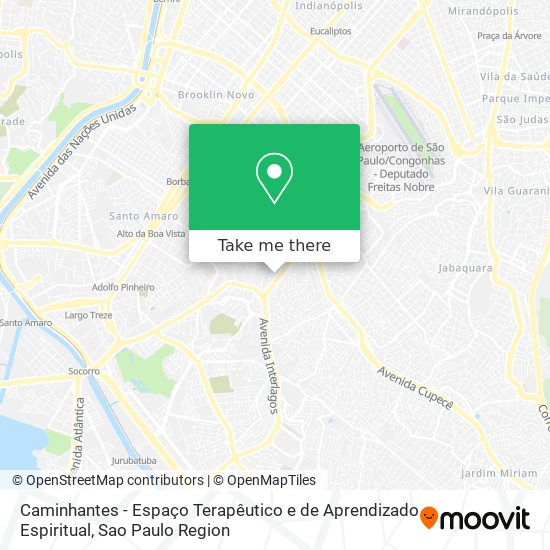 Caminhantes - Espaço Terapêutico e de Aprendizado Espiritual map