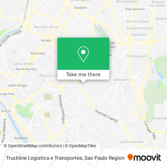 Mapa Truckline Logistica e Transportes