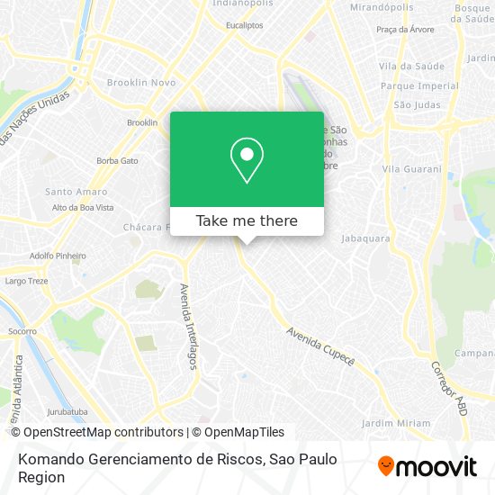 Komando Gerenciamento de Riscos map