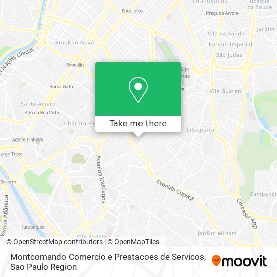 Mapa Montcomando Comercio e Prestacoes de Servicos