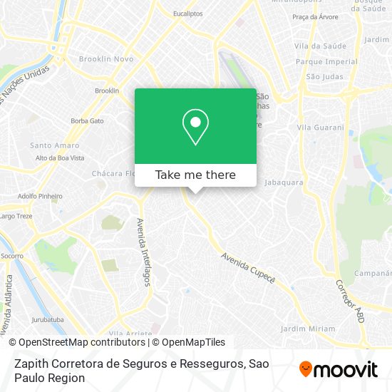 Zapith Corretora de Seguros e Resseguros map